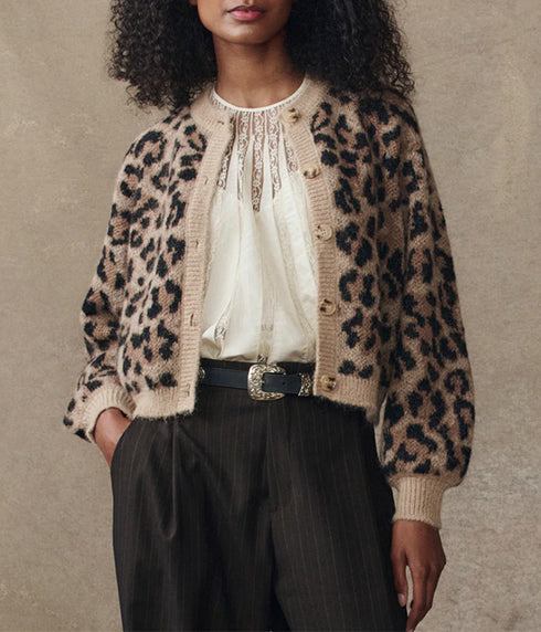 The Windsor Cardigan - Leopard